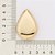 Maxi Pingente Formato De Gota Liso, Com Bordas Trabalhadas,Med,4,7 Cm X 3,0 Cm, - Imagem 3