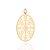 Pingente Com Formato De Folhagem ,Med,4,7 Cmx 3,0 Cm , - Imagem 1