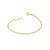 Pulseira Rommanel Infantil Formada Por Fio Alternado 3X1 0,60 Laminado Med 14 Cm - Imagem 1