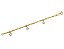 Pulseira Rommanel Infantil Formada Por Fio Alternado 3X1 Laminado Com Berloques De Borboleta, Tartaruga E Losango Com Ap - Imagem 1