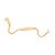 Pulseira Rommanel Infantil Formada Por Fio Grumet 0,40 Lixado Com Chapa Diamantada Med 12 Cm - Imagem 2