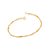 Pulseira Rommanel Formada Por Fio Grumet Fino Com Pequenos Tubos Trabalhados Intercalados Med 18/19 Cm - Imagem 1