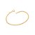 Pulseira Rommanel Formada Por Fio Diamantado E Batido Med 17/18/20 Cm - Imagem 1