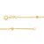 Pulseira Rommanel Formada Por Fio Cadeado Com Globos Vazados Med 18/19 Cm - Imagem 2