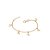 Pulseira Rommanel Infantil Composta Por Fio 040 Elo Laminado Tendo Berloques De Golfinhos  Med 16 Ajustável A 14 Cm - Imagem 1