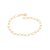 Pulseira Rommanel Formada Por Corações Vazados   ( Med 0,9 X 0,5 Cada Coração) Med 19 Cm - Imagem 1