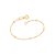 Pulseira Rommanel Infantil Formada Por Fio Cingapura Com Bolas De Metal De 3Mm Med 14 Cm - Imagem 1