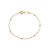 Pulseira Rommanel Formada Por Fio Cingapura Com Bolas De Metal De 3Mm Med 18 Cm - Imagem 1