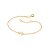 Pulseira Rommanel Formada Por Fio De Elos Intercalados Composto Por Descrição "Fé" Med 19Cm Ajustável A 17Cm - Imagem 1