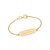 Pulseira Rommanel Infantil Formada Por Fio Grumet Composto Por Placa Trabalhado Com Descrição "Abençoado" Med 12Cm E 16 - Imagem 1
