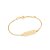 Pulseira Rommanel Infantil Formada Por Fio Grumet Composto Por Placa Trabalhado Com Descrição "Abençoado" Med 12Cm E 16 - Imagem 2
