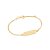 Pulseira Rommanel Infantil Formada Por Fio Grumet Composto Por Placa Trabalhado Com Descrição "Abençoada"  Med  12Cm E 1 - Imagem 2