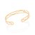 Bracelete De 6,0 Cm De Largura Liso, Formado Por Detalhes Vazados De Meio Círculo  Med 60Mm De Diâmetro - Imagem 1