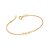Pulseira Rommanel Infantil, Formada Por Fio Fino Com Elos Intercalados Composta Por Cruz Ao Centro Med 16Cm Ajustável 14 - Imagem 1