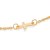 Pulseira Rommanel Infantil, Formada Por Fio Fino Com Elos Intercalados Composta Por Cruz Ao Centro Med 16Cm Ajustável 14 - Imagem 2