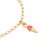 Pulseira Rommanel Infantil Formada Por Fio 0,40 Laminada, Composta Por 3 Pingentes No Formato "Sorvete" Com Aplicação De - Imagem 2