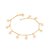 Pulseira Rommanel Formada Por Fio Palito Trabalhado, Intercalados Com Rosas "Flores"  Med 18 Cm(Joia Lic  Ana Hickmann 1 - Imagem 1