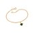 Pulseira Rommanel Formada Por Fio 0,40 Grumet, Composta Por 1 Cristal Carrê Quadrado De 6X6 Mm  Med 19 Cm Ajustável 17 C - Imagem 1
