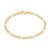 Pulseira Rommanel Formada Por Fio 3 X1 Com Elos Batidos E Trabalhadosmed 19/20/21 Cm - Imagem 1