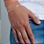 Pulseira Rommanel Formada Por Fio 3 X1 Com Elos Batidos E Trabalhadosmed 19/20/21 Cm - Imagem 3