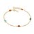 Pulseira Rommanel Formada Por Fio Elo Português, Composta Por 4 Cristais Ovais De 4X6 Mm (A Quantidade De Cristais Podem - Imagem 1