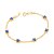 Pulseira Rommanel Formada Por Fio Elo Português, Composta Por 6 Zircônias Quadradas De 4X4 Mm Med 19 Cm Ajustável 18 Cm( - Imagem 1