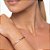 Pulseira Rommanel Formada Por Fio De Elos Lisos Batidos 3X1 Med 18 Cm(Joia Licenciada Coleção Giovanna Antonelli 12ª Edi - Imagem 4