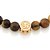 Pulseira Rommanel Shamballa Formada Por 23 Pedras "Olho De Tigre" De 8,00 Mm, Formado Por Peça Redonda Com Olho De Hórus - Imagem 2