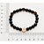 Pulseira Rommanel Shamballa Formada Por 25 Pedras "Olho De Tigre" De 8,00 Mm, Com Peça Escrito Livrai-Nos De Todo Mal Am - Imagem 3