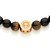 Pulseira Rommanel Shamballa Formada Por 25 Pedras "Olho De Tigre" De 8,00 Mm, Com Peça Escrito Livrai-Nos De Todo Mal Am - Imagem 2