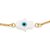 Pulseira Rommanel Formada Por Fio 0,40 Grumet Diamantada, Composto Por Pingente Mão De Fátima Com Olho Grego Med 18 Cm(J - Imagem 2