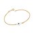 Pulseira Rommanel Formada Por Fio 0,40 Grumet Diamantada, Composto Por Pingente Mão De Fátima Com Olho Grego Med 18 Cm(J - Imagem 1