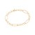 Pulseira Rommanel Formada Por Fio Elos Ovais Pequenos Intercalados Por Elos Ovais Grandesmed 19 Cm(Joia Licenciada Coleç - Imagem 1