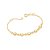 Pulseira Rommanel Infantil Formada Por Fio Elos Cadeado, Com Flores Composta Por 5 Pérolas De 4,0 MmMed 16 Cm Ajustável - Imagem 1