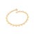 Pulseira Rommanel Formada Por Corações Lisos Med 18 Cm E 20 Cm(Joia Licenciada Cápsula Ss) - Imagem 1