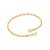 Pulseira Rommanel Formada Por Fio Elos Retangulares Med 20 Cm Ajustável 18 Cm(Joia Licenciada Coleção Ana Hickmann 23º E - Imagem 1
