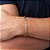 Pulseira Rommanel Formada Por Fio Elos Batidos Med 21 Cm - Imagem 3