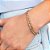 Pulseira Rommanel Composta Por Fio Elo Grumet Batida Med 18 Cm(Joia Lic  Coleção Giovanna Antonelli) - Imagem 3