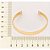 Bracelete Aro Liso Med 6,5 Cm De Diâmetro(Joia Licenciada Coleção Giovanna Antonelli) - Imagem 2