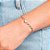 Pulseira Rommanel Composta Por Parte Fio Elo Português E Parte Fio Elo Lixado, Com 1 Zircônia De 6 MmMed 19 Cm(Joia Lic - Imagem 3