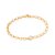Pulseira Rommanel Composta Por Parte Fio Elo Português E Parte Fio Elo Lixado, Com 1 Zircônia De 6 MmMed 19 Cm(Joia Lic - Imagem 1