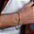 Pulseira Rommanel Formada Por Corrente Elo Cadeado Fio De 1,60Mm Med 20 Cm E 21 Cm - Imagem 3