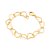 Pulseira Rommanel Formada Por Corrente No Formato De Corações, Com Fecho Lagosta De 1,5 Cm Med 19 Cm(Joia Licenciada Col - Imagem 1