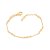Pulseira Rommanel Composta Por Corrente Em Formato Losango, Com Letras S Vazadas E Fecho Lagosta De 1,1 Cm Med 18 Cm(Joi - Imagem 1