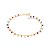 Pulseira Rommanel Formada Por Corrente De Elos Batidos Fio 0,40 Mm, Intercalada Por Miçangas De 2,0 MmMed 18 Cm - Imagem 1