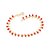 Pulseira Rommanel Formada Por Corrente De Elos Batidos Fio 0,40 Mm, Intercalada Por Miçangas De 3,50 MmMed 19 Cm - Imagem 1