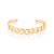 Bracelete Formato De Corrente Com Elos Laminados Med 5,7 Cm De Diâmetro(Joia Licenciada Coleção Giovanna Antonelli) - Imagem 1