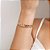 Bracelete Formato De Corrente Com Elos Laminados Med 5,7 Cm De Diâmetro(Joia Licenciada Coleção Giovanna Antonelli) - Imagem 3