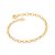 Pulseira Rommanel Formada Por Corrente De Elos Cadeados Ovais 6X4 Mm, Fio 0,80X1,50 Mm Med 19 Cm (Joia Licenciada Coleçã - Imagem 1