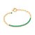 Pulseira Rommanel Formada Por Corrente De Elo Português De 5 Mm De Diâmetro, Composta Por 20 Cristais De 4,0 Mm Med 21 C - Imagem 1